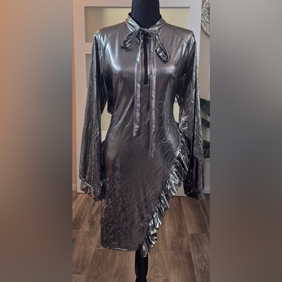 Dresses & Skirts - Metallic Silver Dress